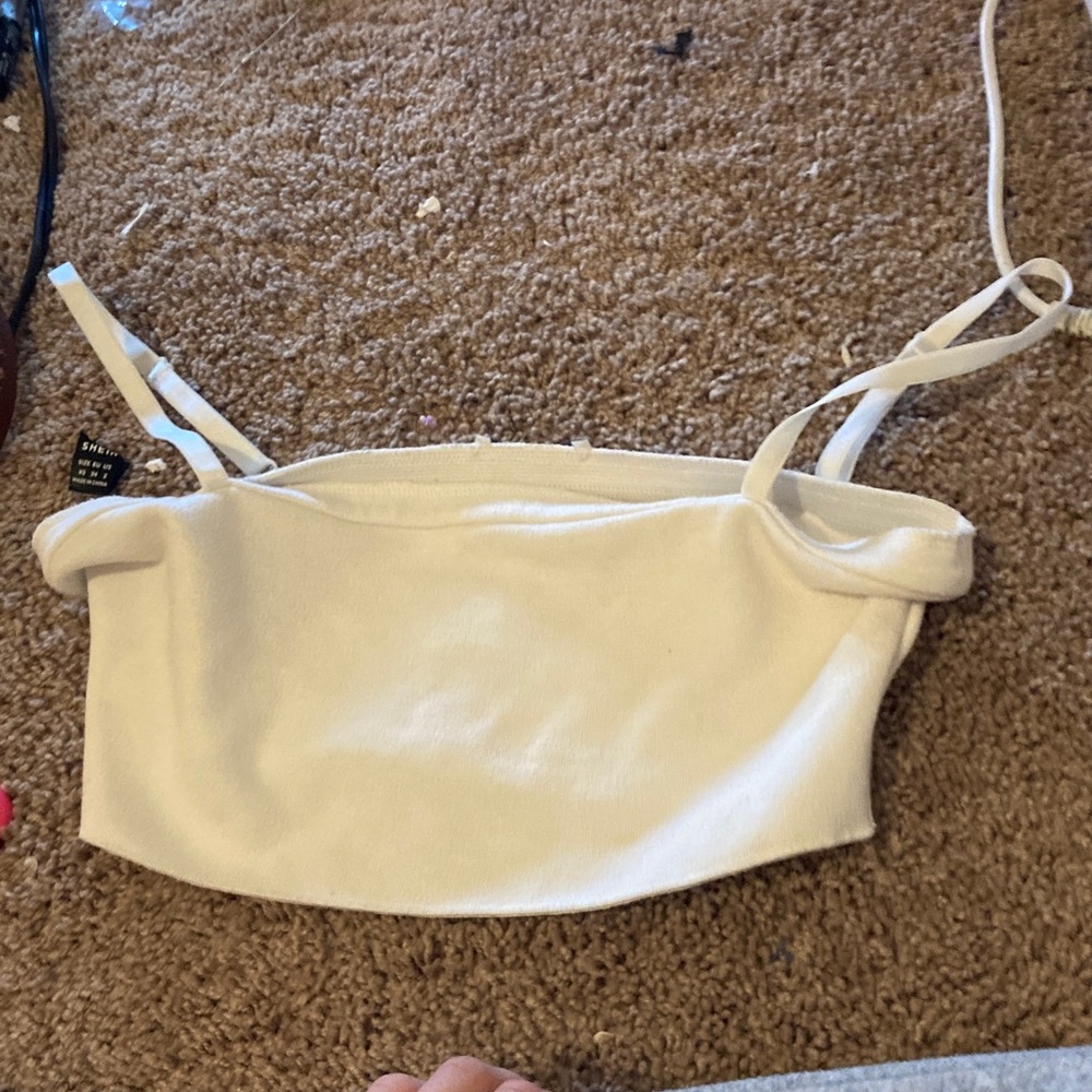 Zara White Crop Top